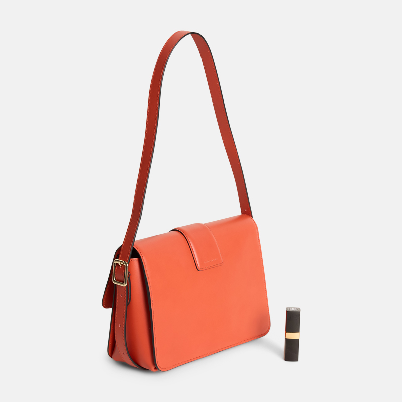 Superfleamarket_Toni_Garrn_bag_Longchamp_box-trot_orange_red_shop(3)