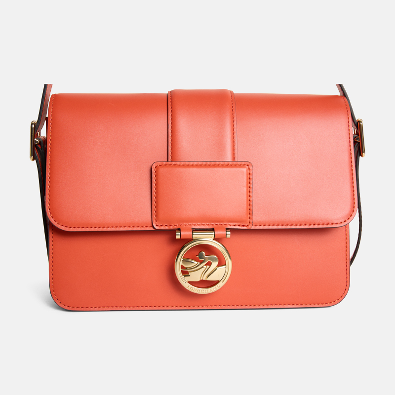 Superfleamarket_Toni_Garrn_bag_Longchamp_box-trot_orange_red_shop(2)