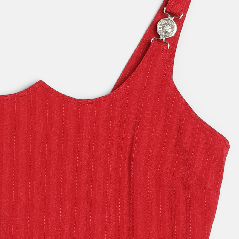 Superfleamarket_Toni_Garrn_clothes_Versace_jeans_couture_vintage_dress_mini_red_logo_details_shop(3).jpg